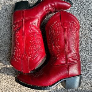 Old West Girls red boots size 2.5